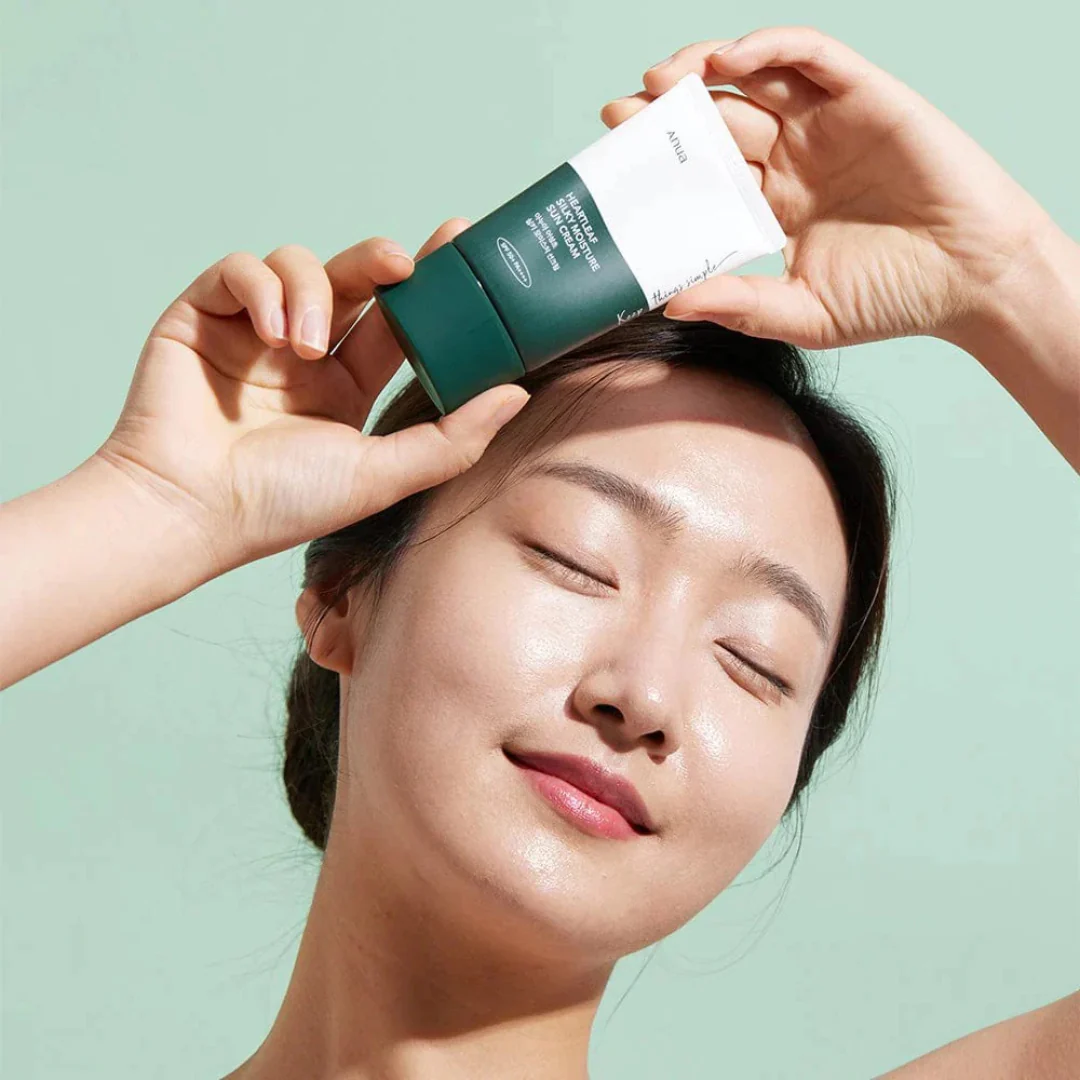 ANUA - Heartleaf Silky Moisture Sun Cream SPF 50+ PA++++ - Image 4