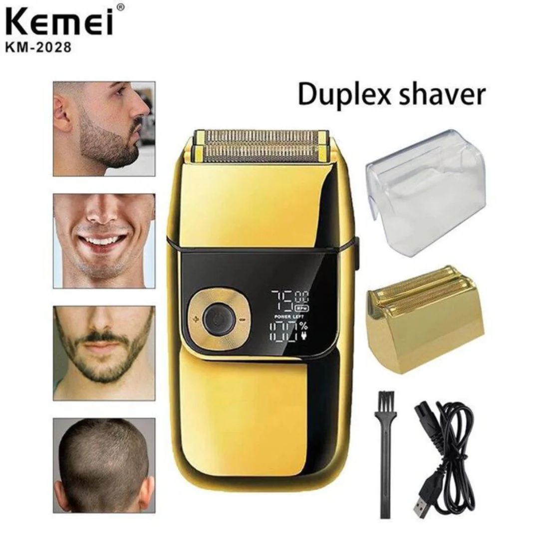 Kemei KM-2028 Rasoir Électrique avec Double Tête et Écran LCD - Image 3
