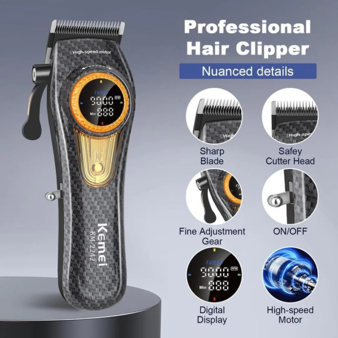 KEMEI Tondeuses à cheveux km-2242 rechargeables sans fil tondeuse à cheveux - Image 3
