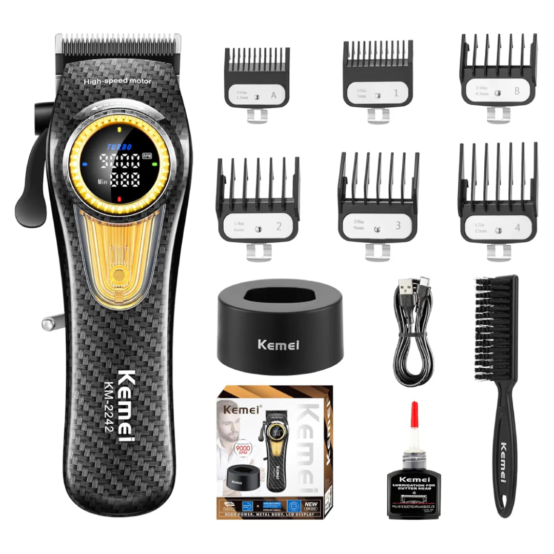 KEMEI Tondeuses à cheveux km-2242 rechargeables sans fil tondeuse à cheveux - Image 4